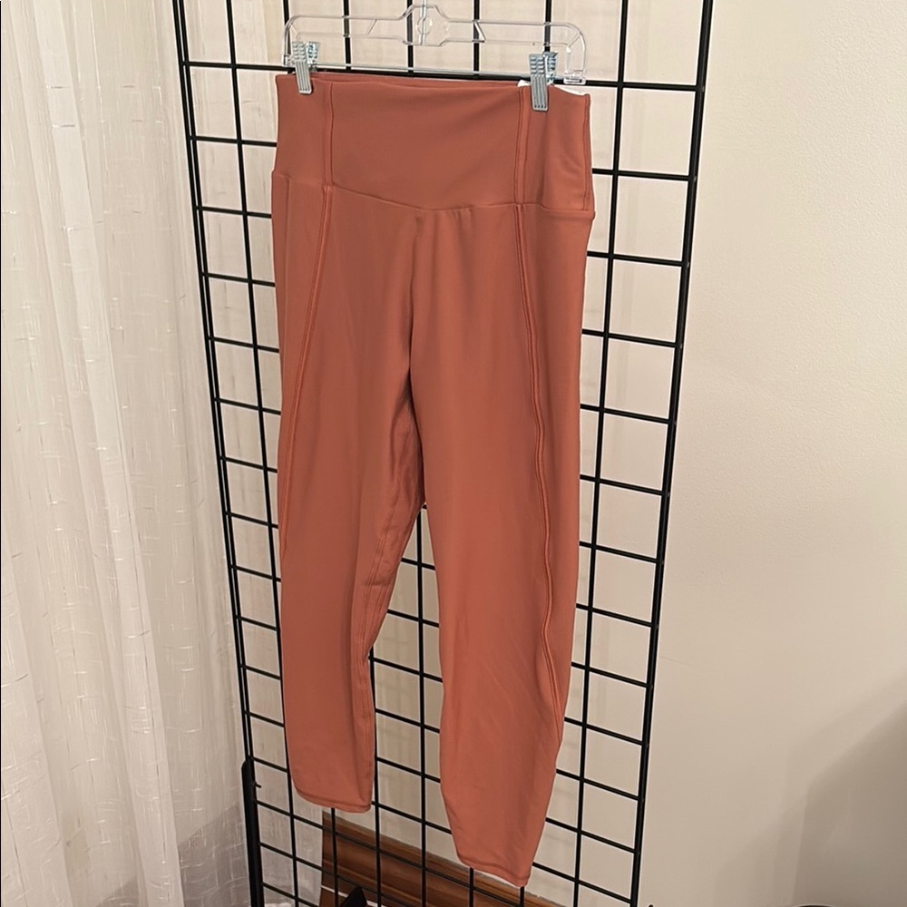 Rust Orange High-Waisted Leggings